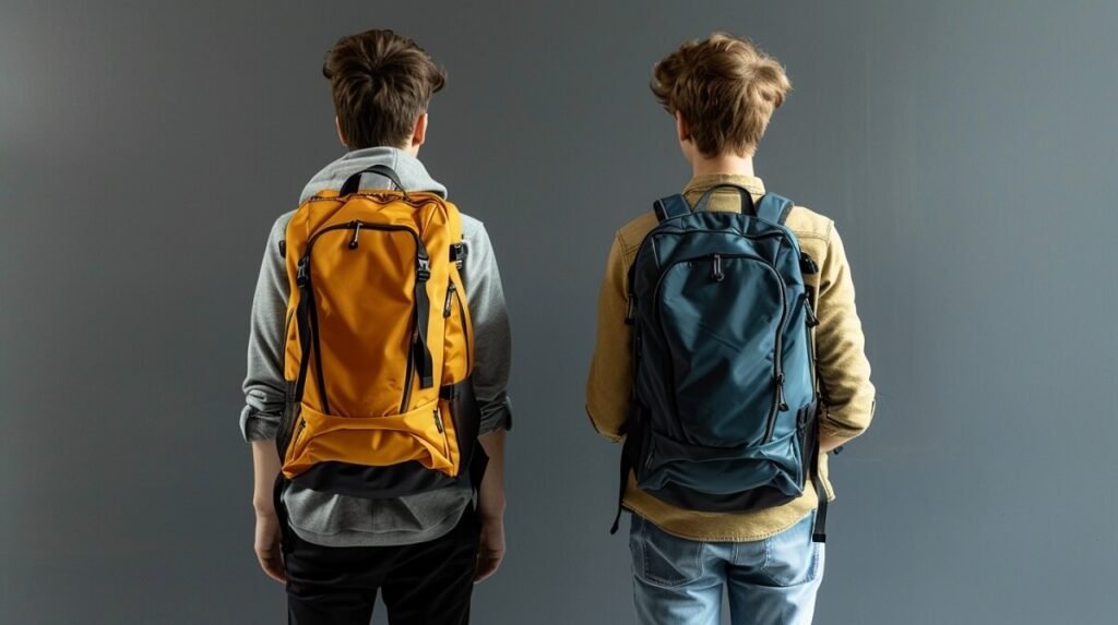 well-fitted vs oversized backpack