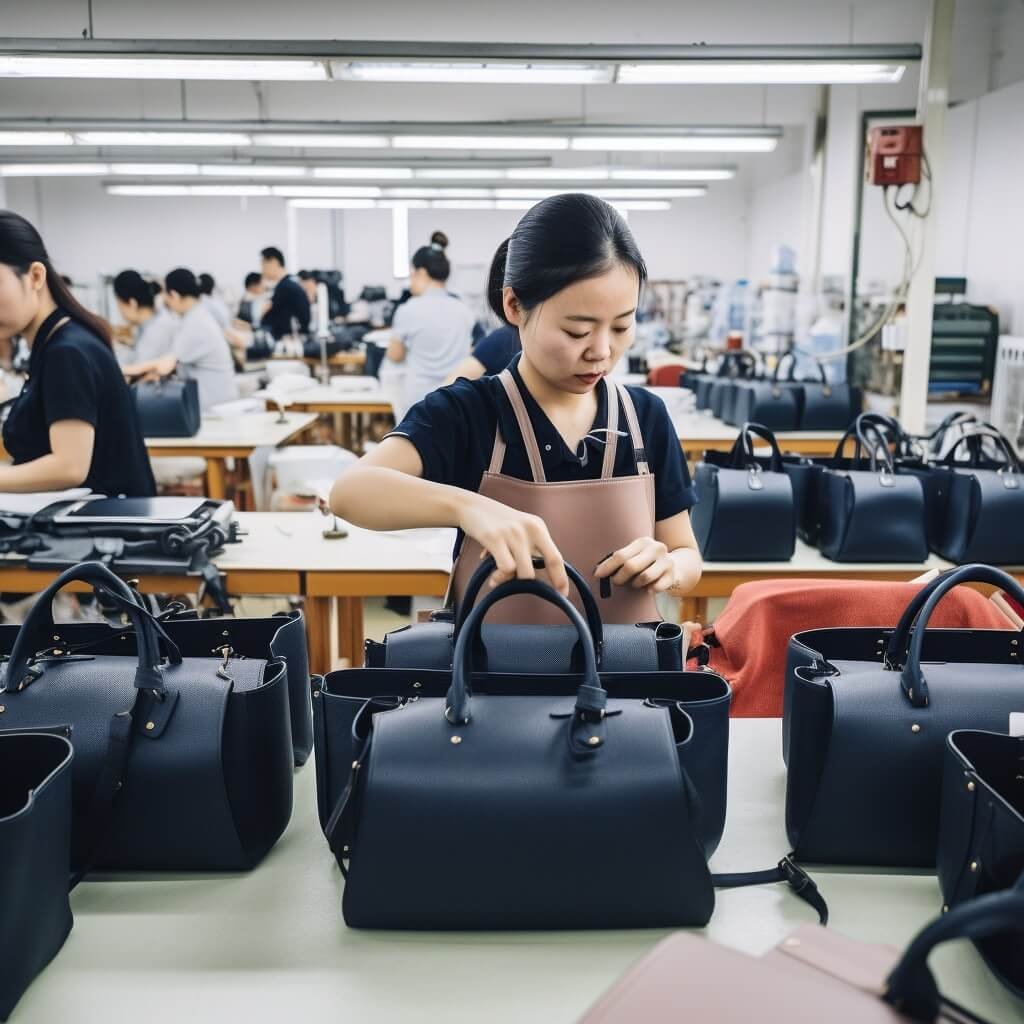 making ladies handbags