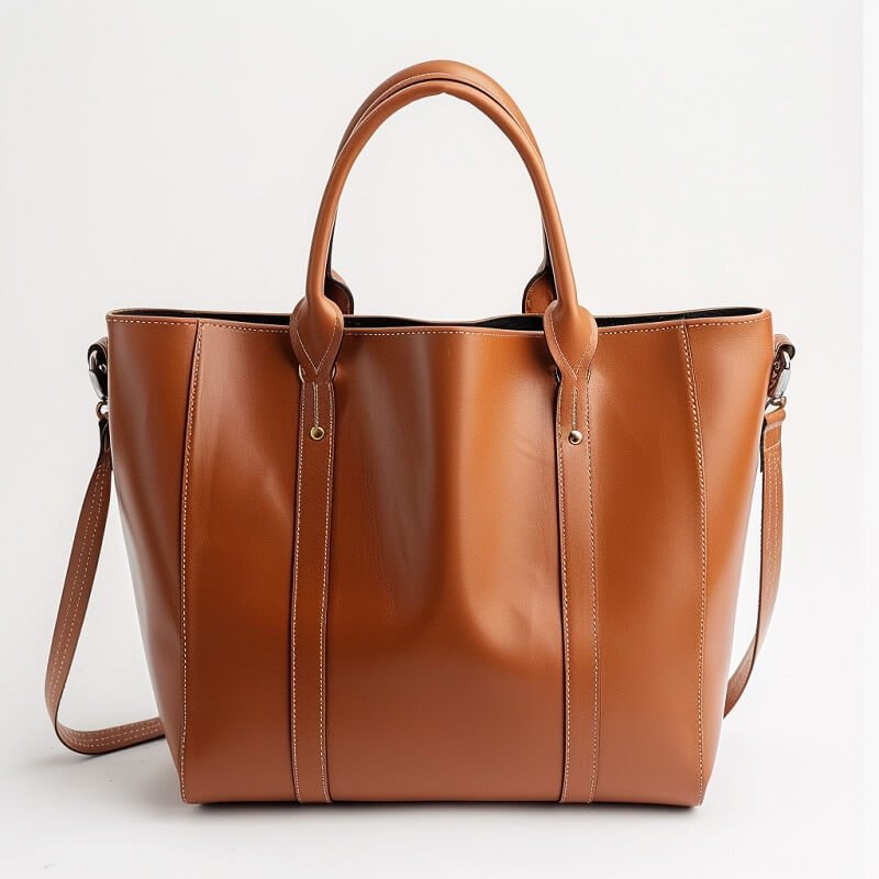 leather shoulder tote bag