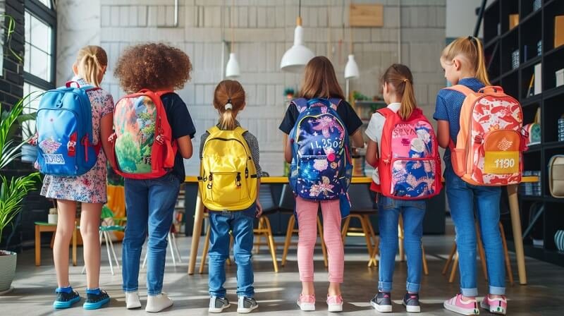 kid school backpack sizes
